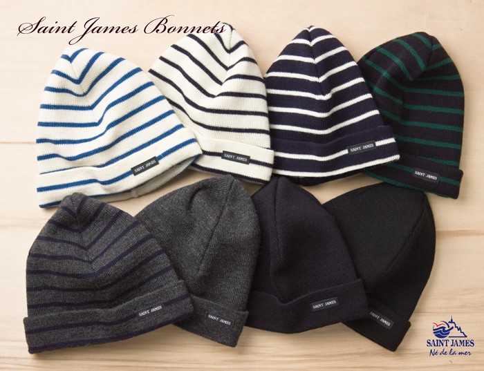 Saint James フランス製 ニット キャップ BONNETS メンズ Saint James フランス製 ニット キャップ BONNETS メンズ