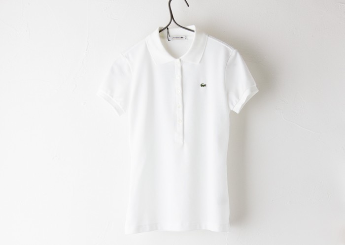 【新品未使用、タグ付き】ラコステ　LACOSTE 半袖ポロシャツ　レディース 40%OFF ラコステ レディース 半袖 スリムフィット ストレッチ