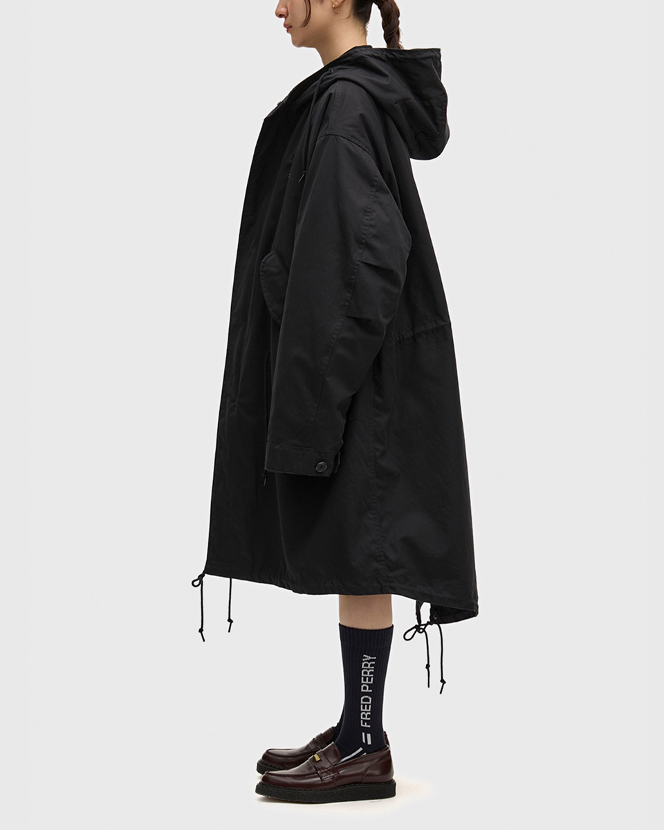 【破格】フレッドペリー　モッズコート　ブラック　M FRED PERRY（フレッドペリー） モッズコート ハーモナイズド パーカー