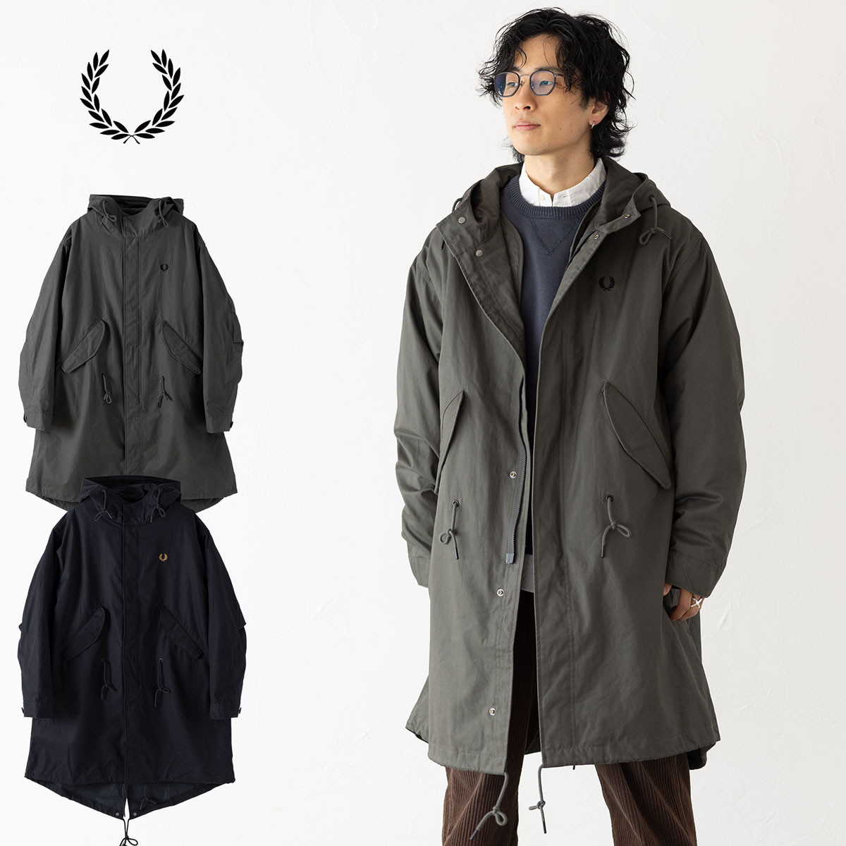FRED PERRY（フレッドペリー） モッズコート ハーモナイズド パーカー