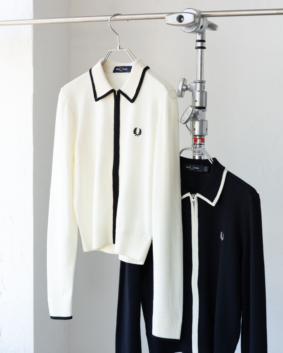 FRED PERRY（フレッドペリー） ジップ スルー ニット シャツ FRED