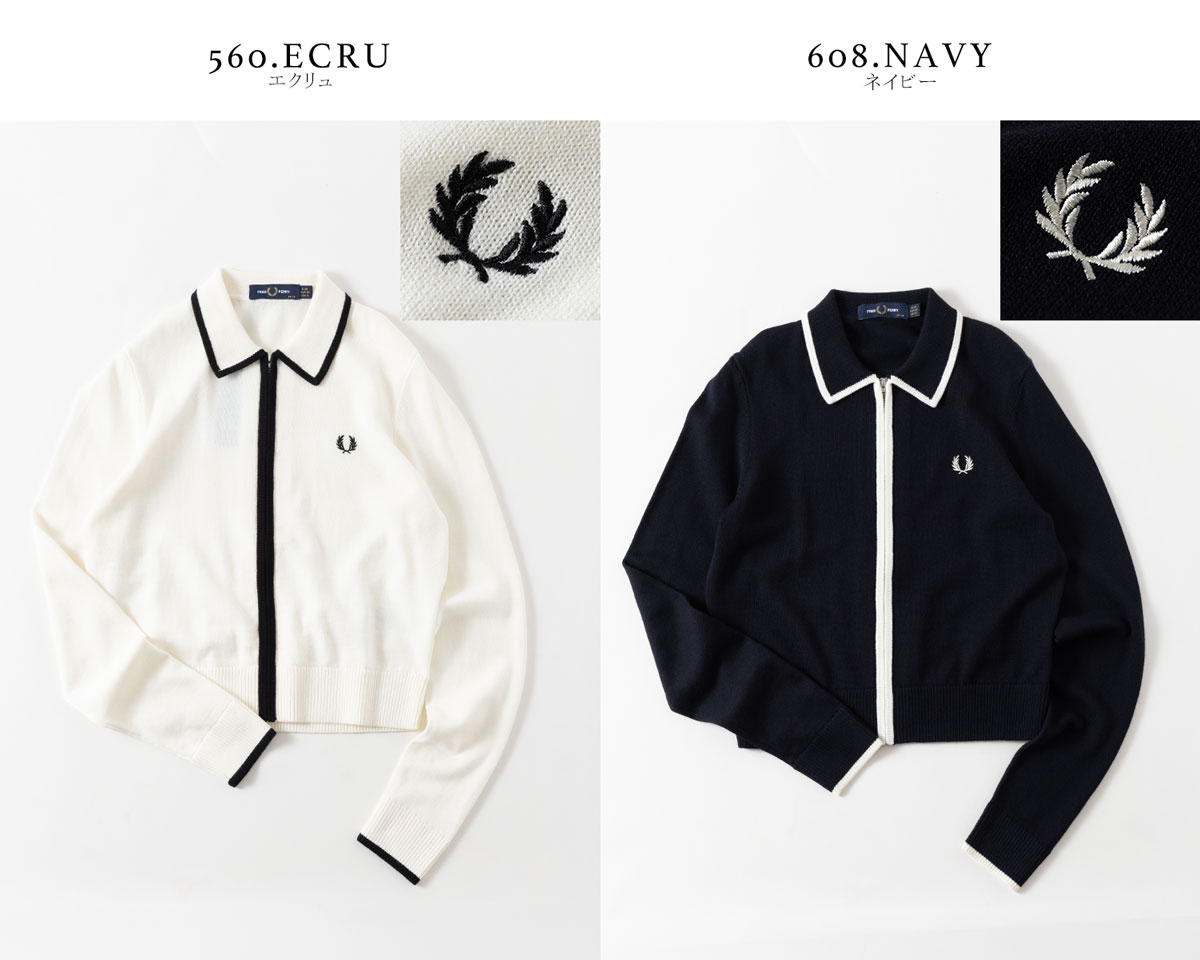 FRED PERRY（フレッドペリー） ジップ スルー ニット シャツ FRED