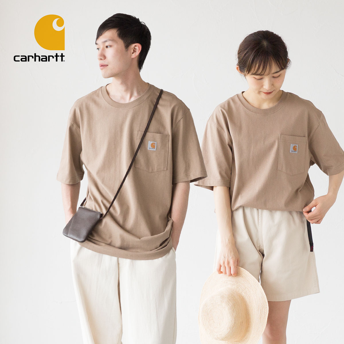 Carhartt 米国直輸入 カーハート Tシャツ ポケット付き ヘビー