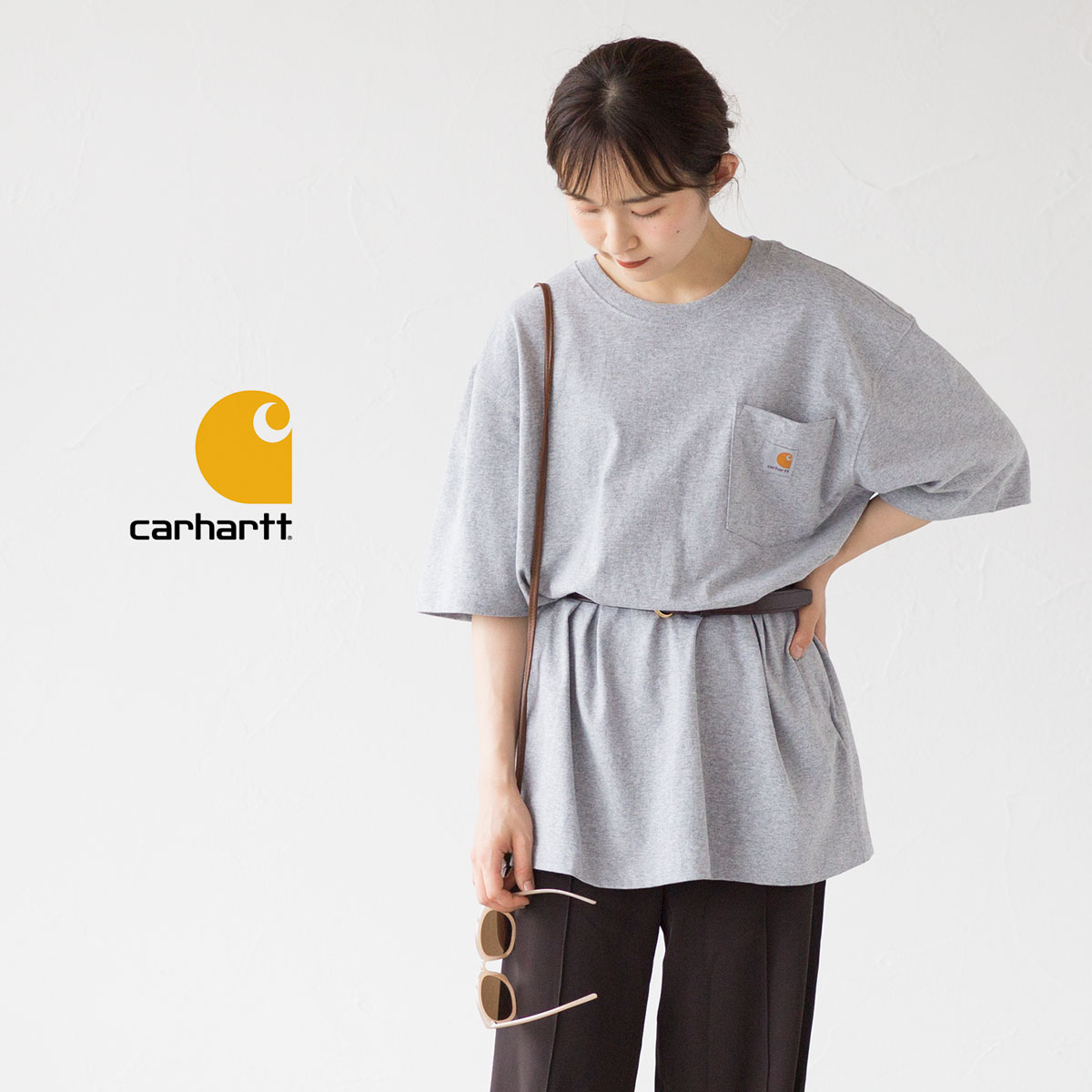 Carhartt 米国直輸入 カーハート Tシャツ ポケット付き ヘビー
