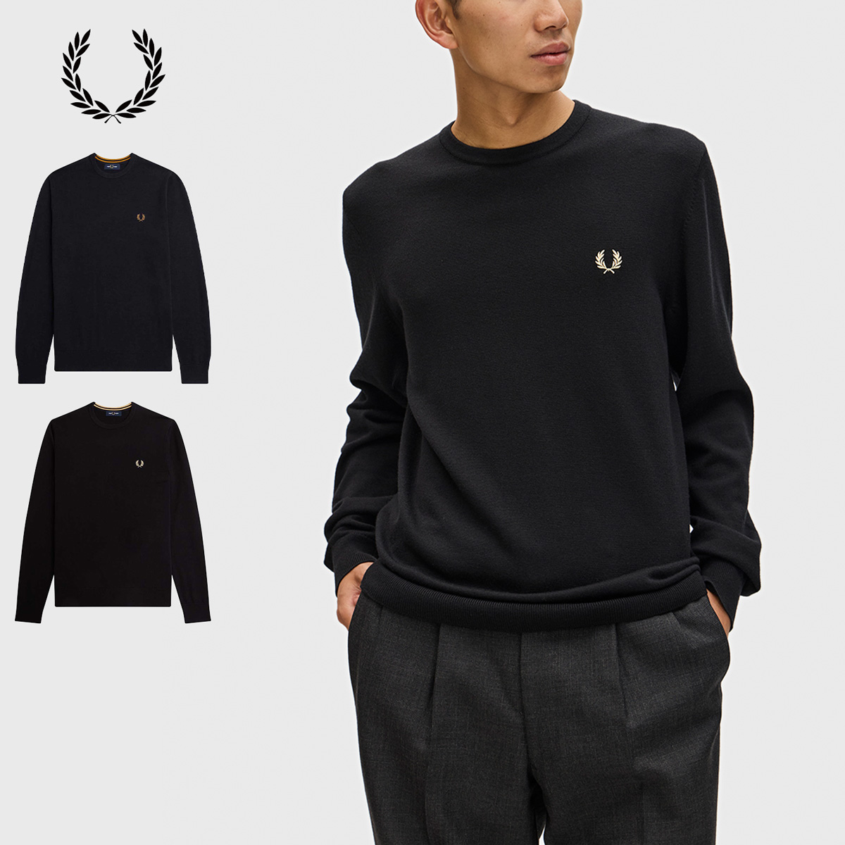 FRED PERRY（フレッドペリー） クラシック クルーネック ジャンパー