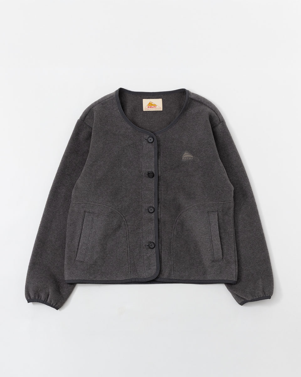 KELTY（ケルティ） パフリースカーディガン フリース クルーネック