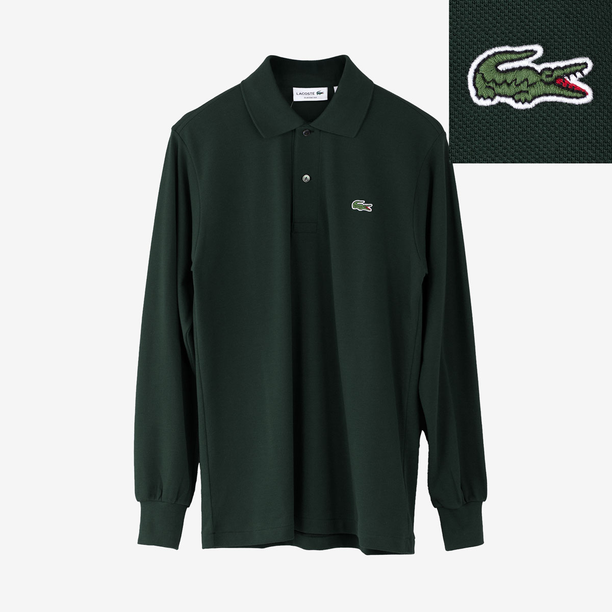 LACOSTEラコステ　ゴルフ　ポロシャツ長袖　日本製　サイズ3 LACOSTE（ラコステ） 長袖 ポロシャツ LACOSTE L1312MJ-99/L1312LJ-99