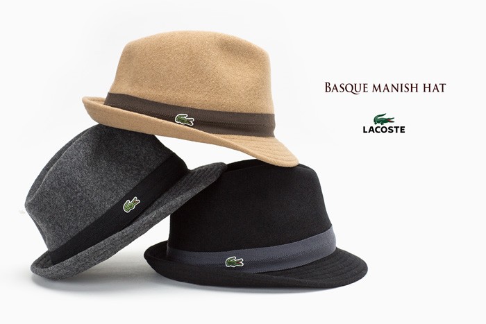 ラコステ 帽子 バスク マニッシュ ハット LACOSTE BASQUE MANISH HAT L3827 メンズ 中折れ 帽子 ウールハット  :l3827:ココチヤ - 通販 - Yahoo!ショッピング