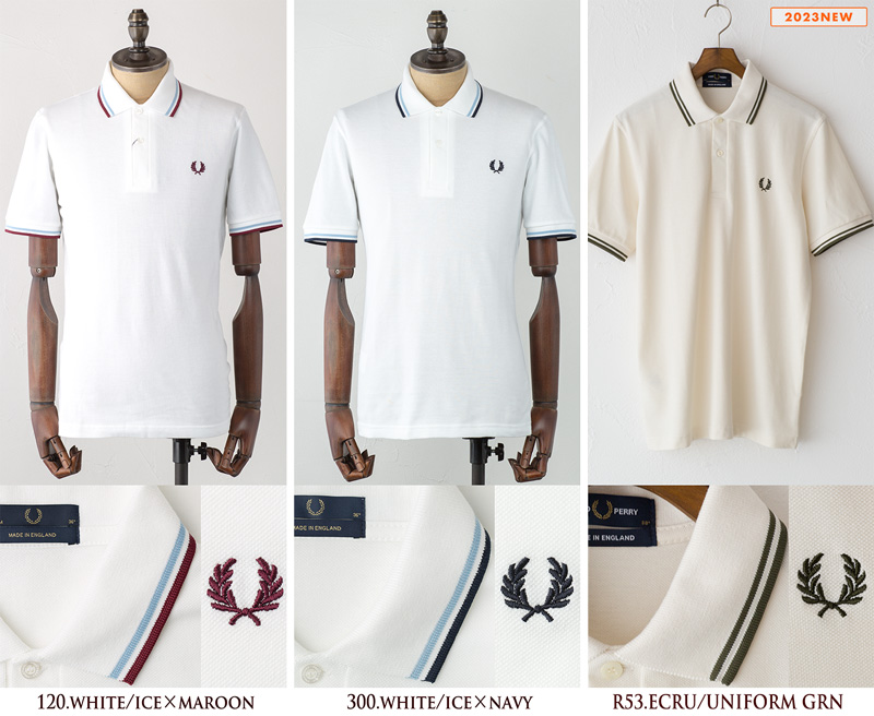 フレッドペリー ポロシャツ M12 英国製 FRED PERRY メンズ ラインポロ