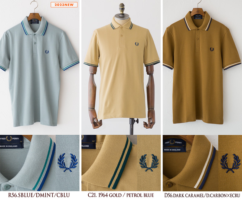 フレッドペリー ポロシャツ M12 英国製 FRED PERRY メンズ ラインポロ 