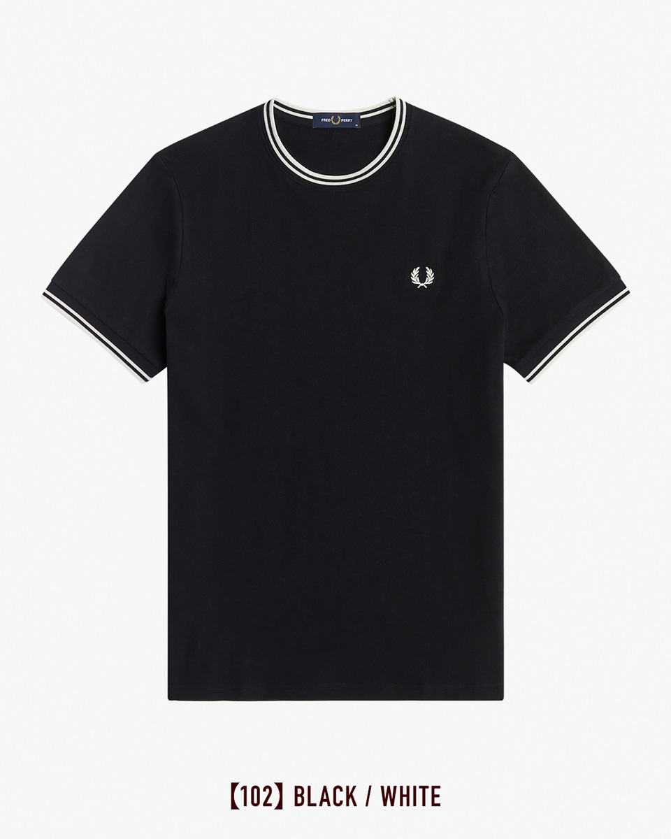 ■FRED PERRY ツイン ティップTシャツ M1588 M1588]FRED PERRY(フレッドペリー) Twin Tipped T-Shirt ツイン