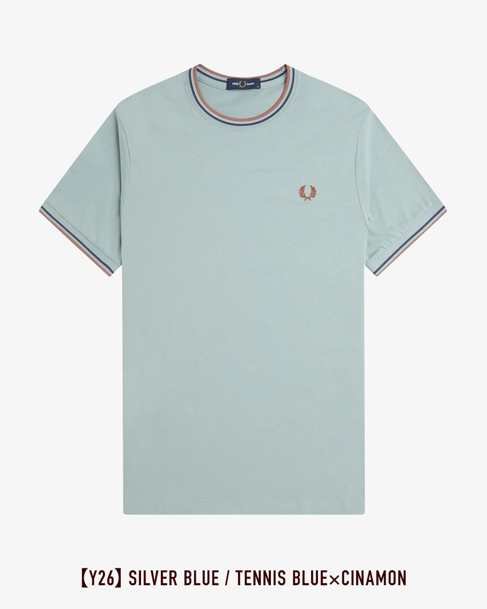 【FRED PERRY】★人気★ツイン チップ Tシャツ FRED PERRY】ツインチップ T シャツ ダークピンク (FRED PERRY/T