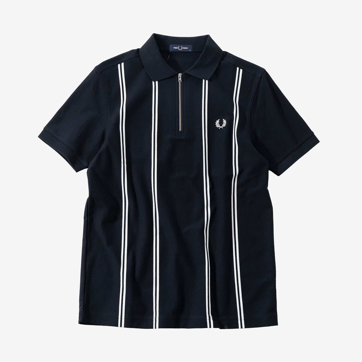 未使用　FRED PERRY フレッドペリー ポロシャツ 黒　刺繍　38 FRED PERRY（フレッドペリー） ポロシャツ メンズ レディース