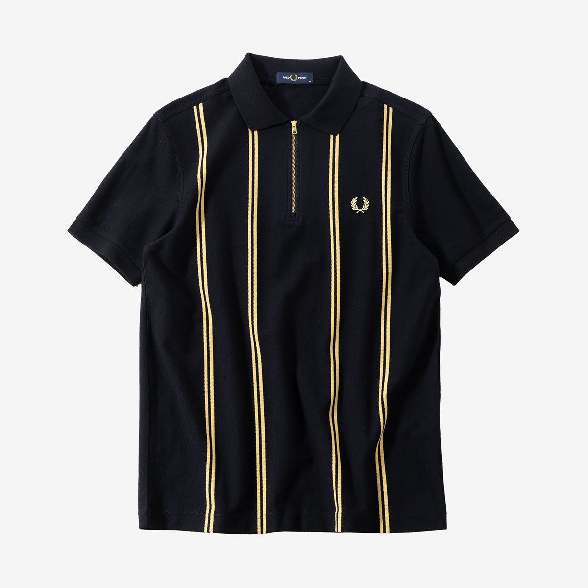 ほぼ未使用♡フレッドペリー ポロニット リブ ショート丈 シースルー 38 茶 FRED PERRY（フレッドペリー） ニットポロ レディース トップス