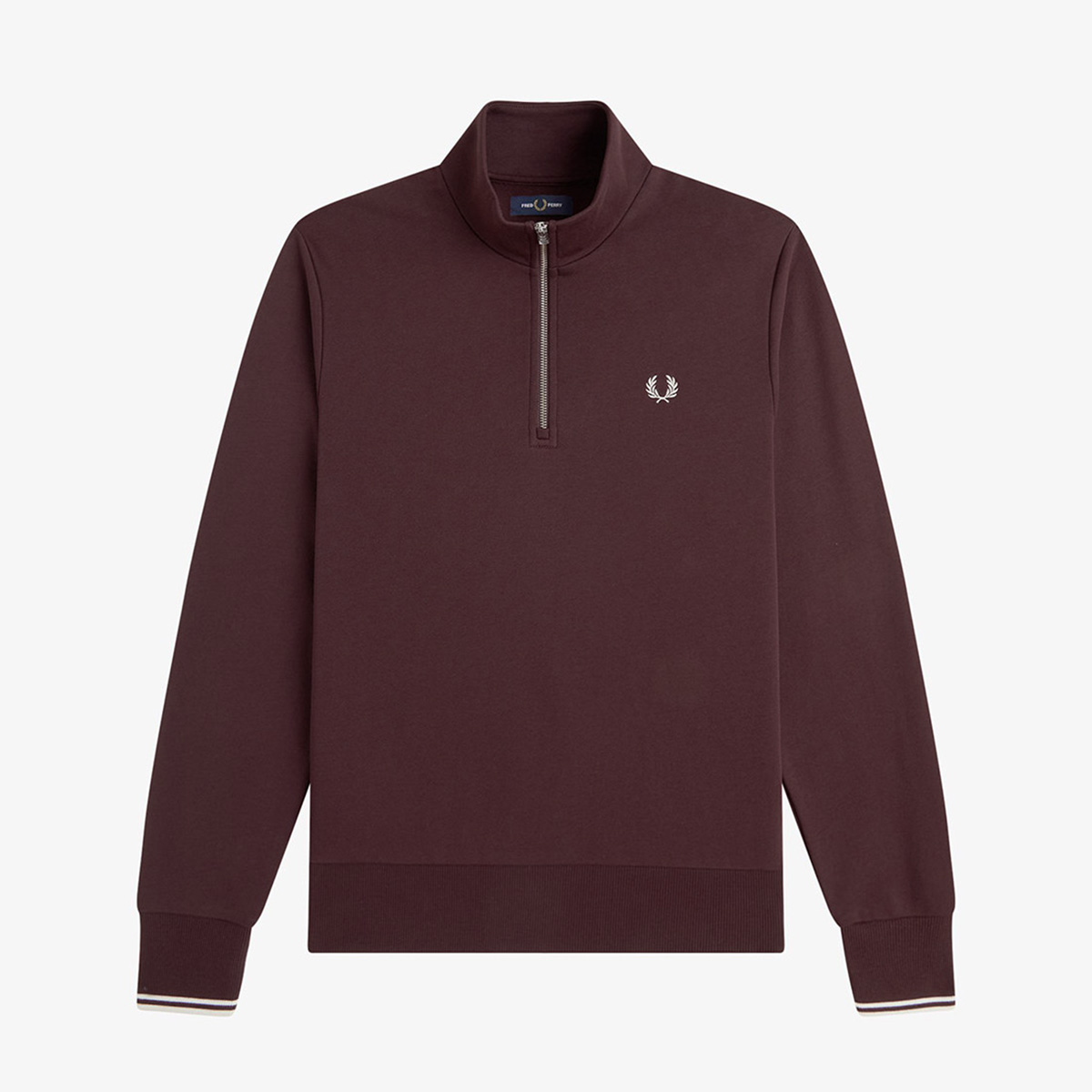 FRED PERRY　新品 FRED PERRY（フレッドペリー） ハーフジップ スウェットシャツ M3574
