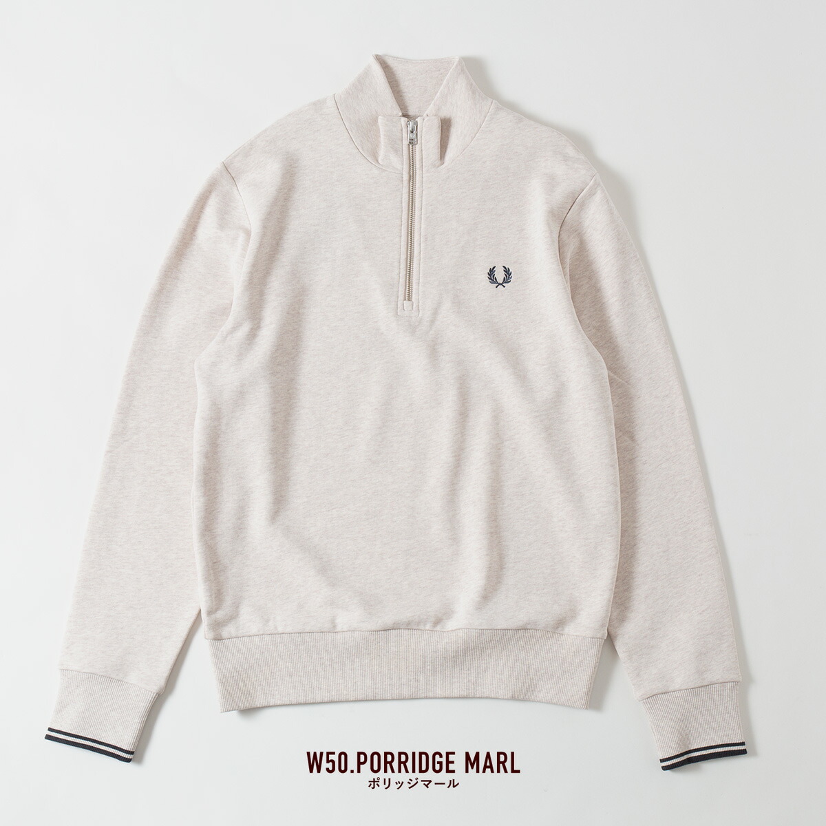 FRED PERRY フレッドペリー ハーフジップ スウェットシャツ