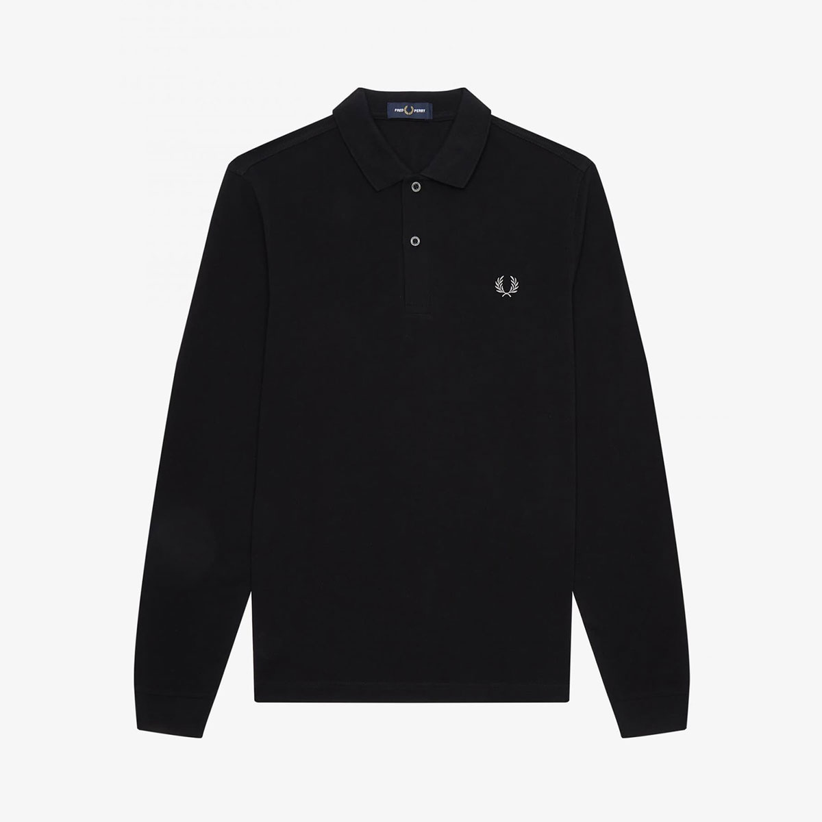 FRED PERRY ポロシャツ イングランド製 長袖 M ブラック FRED PERRY（フレッドペリー） 長袖 ポロシャツ FRED PERRY M6006
