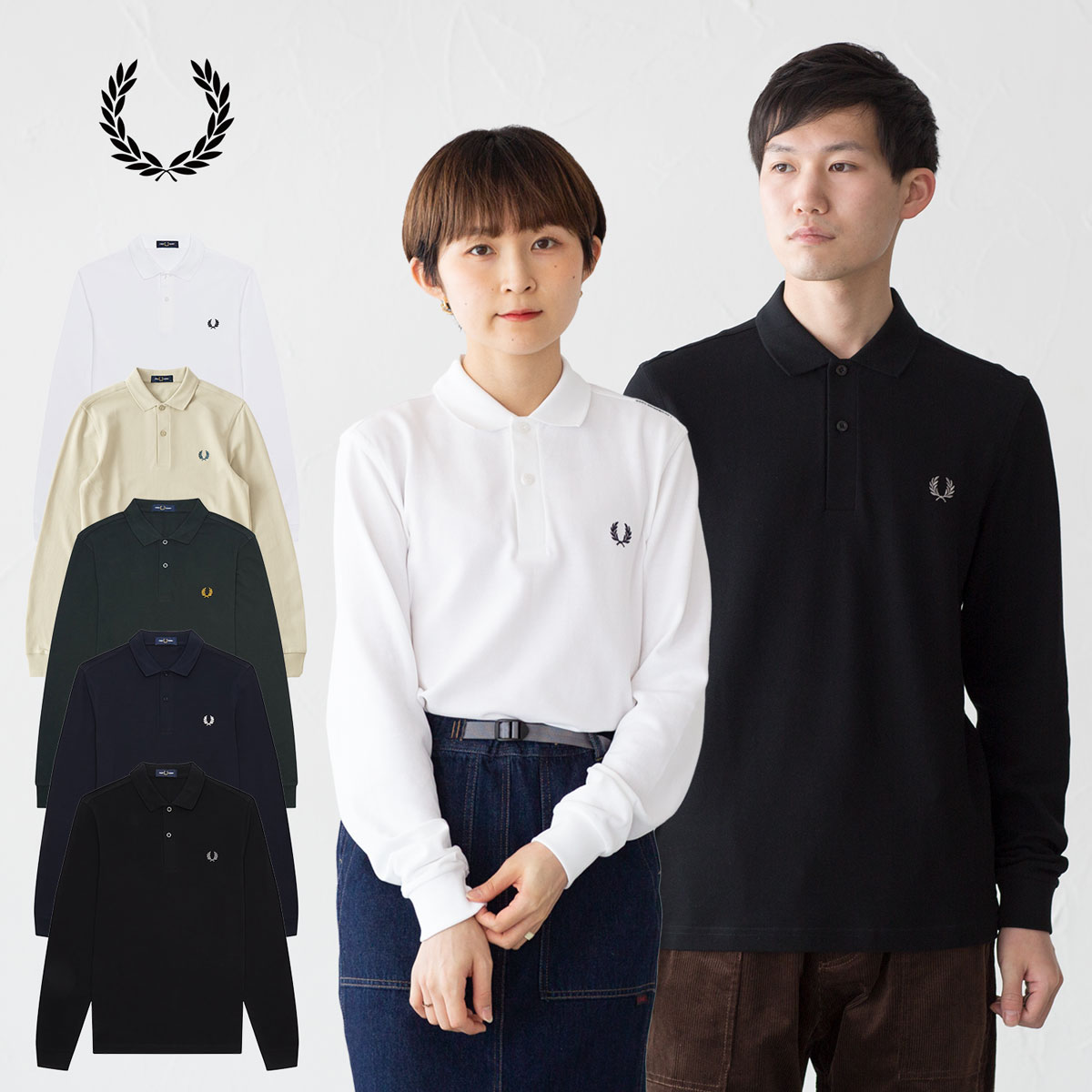 FRED PERRY（フレッドペリー） 長袖 ポロシャツ FRED PERRY M6006