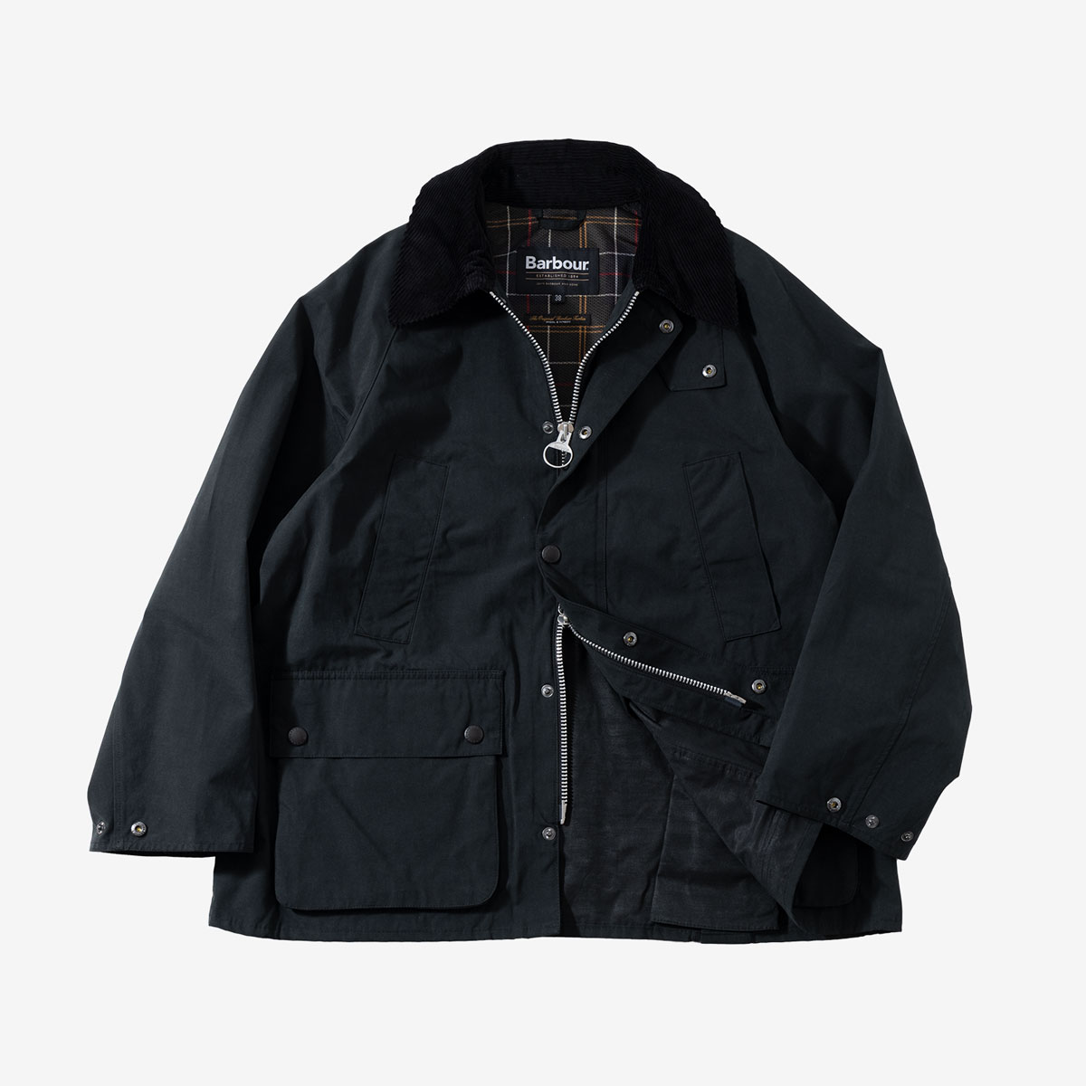 Barbour（バブアー） オーバーサイズ ビデイル ピーチスキン MCA0933