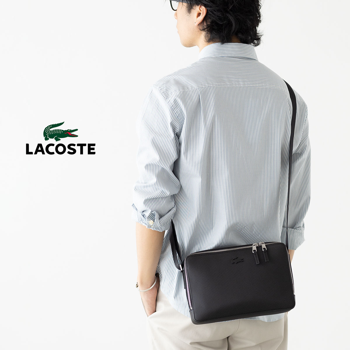 LACOSTE（ラコステ） CHANTACO スクエア ショルダーバッグ LACOSTE
