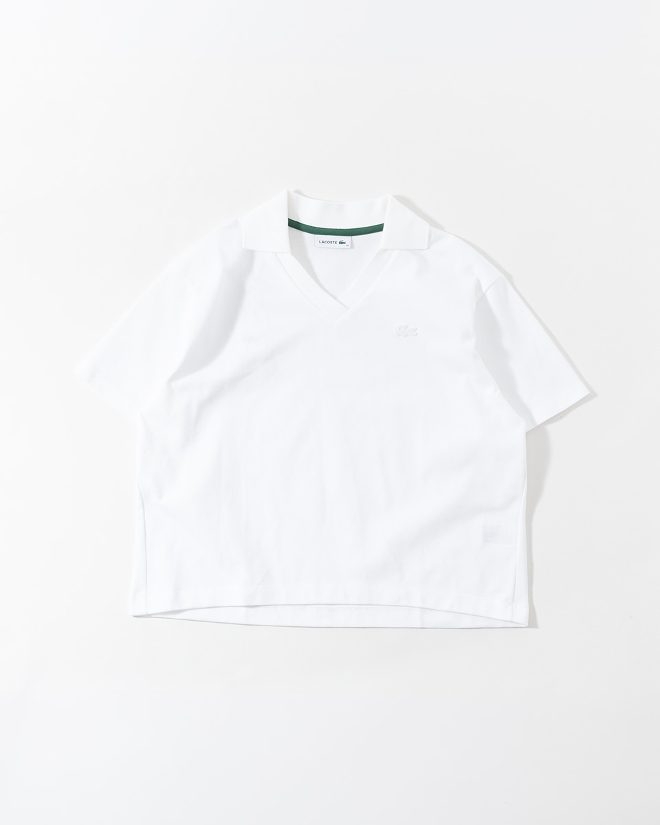 LACOSTE ラコステ 鹿の子 クラシックフィット ポロシャツ S ホワイト LACOSTE（ラコステ） ポロシャツ 鹿の子地 サッカーシャツ LACOSTE
