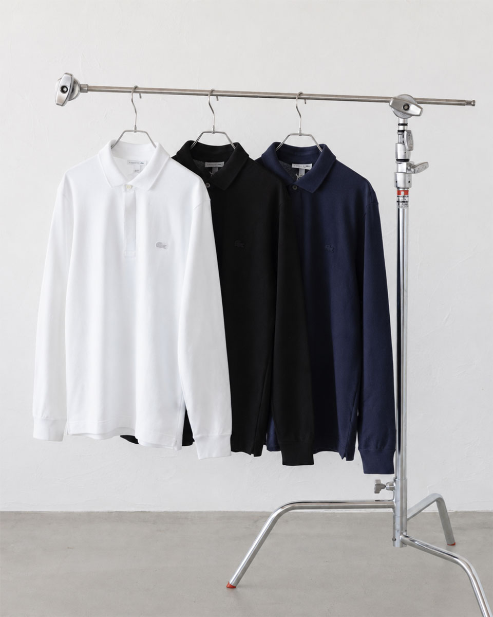 LACOSTE（ラコステ） 比翼フロント ロングスリーブ ポロシャツ PH2481J