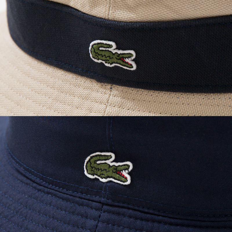 ラコステ メンズ リバーシブルサファリハット RK1131J-99 LACOSTE（ラコステ） バケットハット リバーシブル サファリ ハット