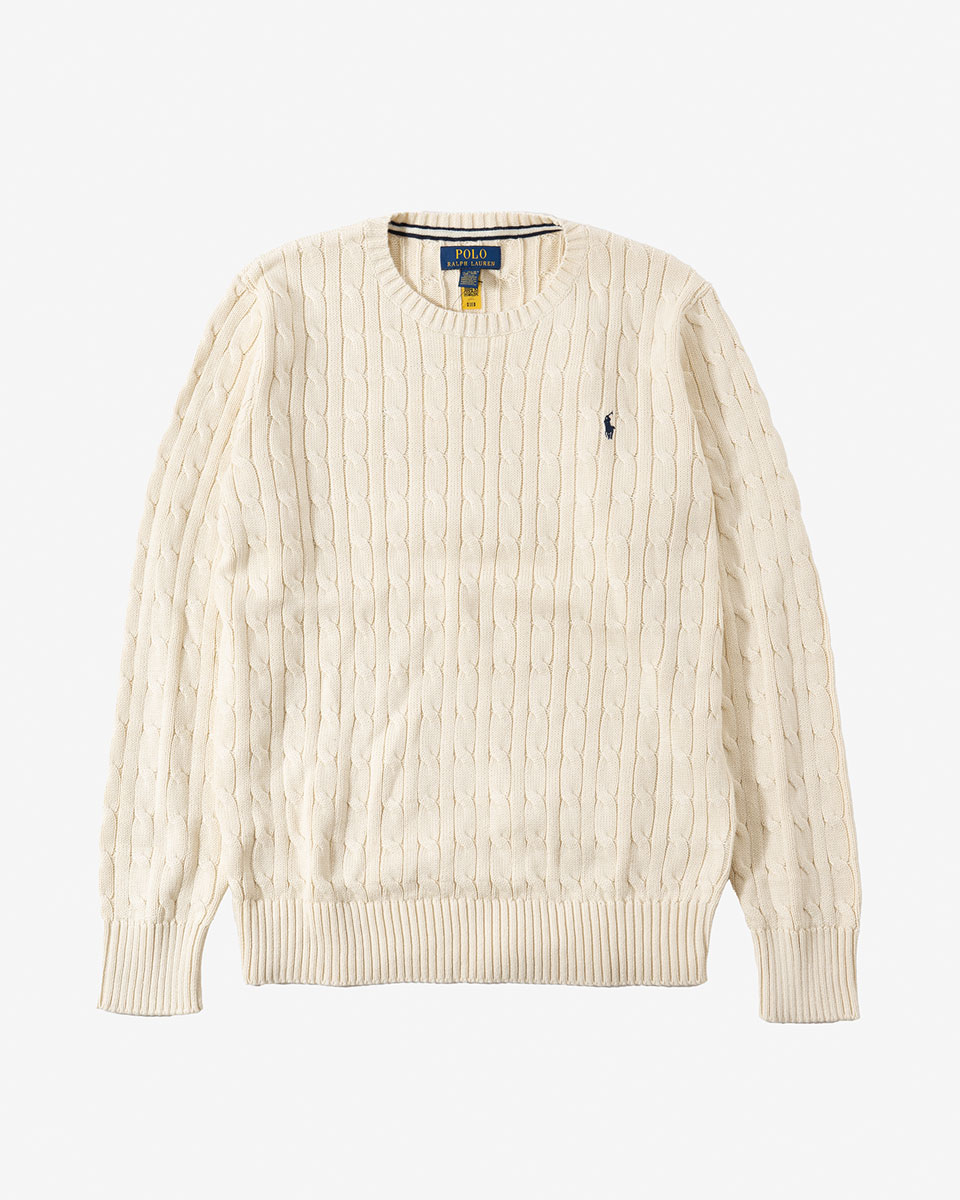 OLO Ralph Lauren　ポロ ラルフローレン レディース ケーブル編み クルーネック コットン ニット セーター3枚セット POLO RALPH LAUREN（ポロ・ラルフローレン） ポロ ラルフローレン