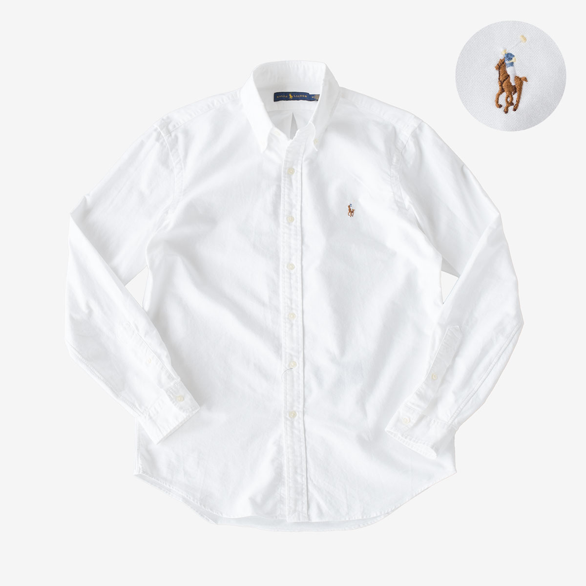 RALPH LAUREN オックスフォードシャツ ボタンダウン ホワイト XS POLO RALPH LAUREN（ポロ・ラルフローレン） ポロ ラルフローレン