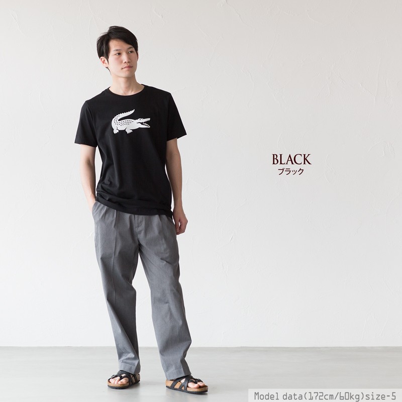 ラコステ デカワニ Tシャツ クルーネック TH3377L ネコポス可