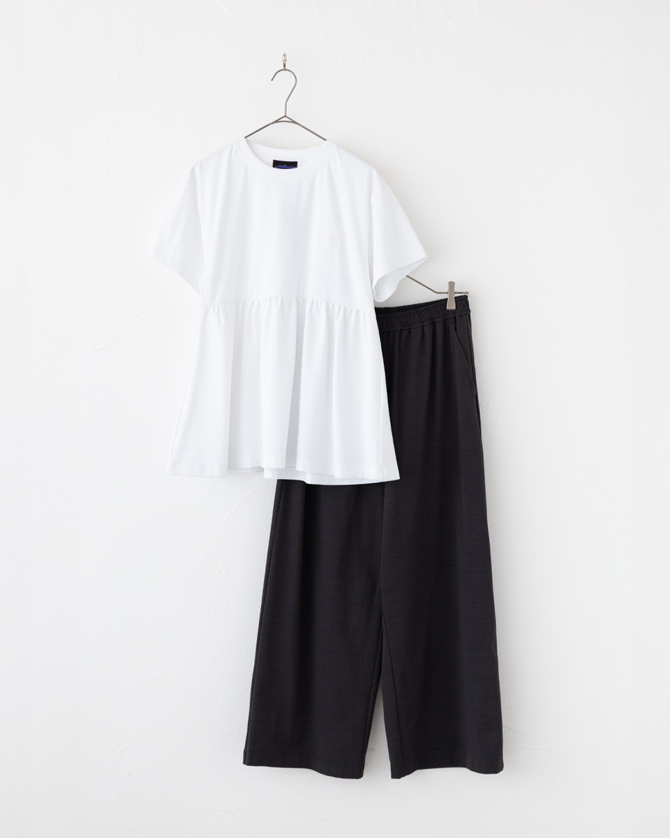 THOUSAND MILE（サウザンドマイル） セットアップ ギャザーヘム T