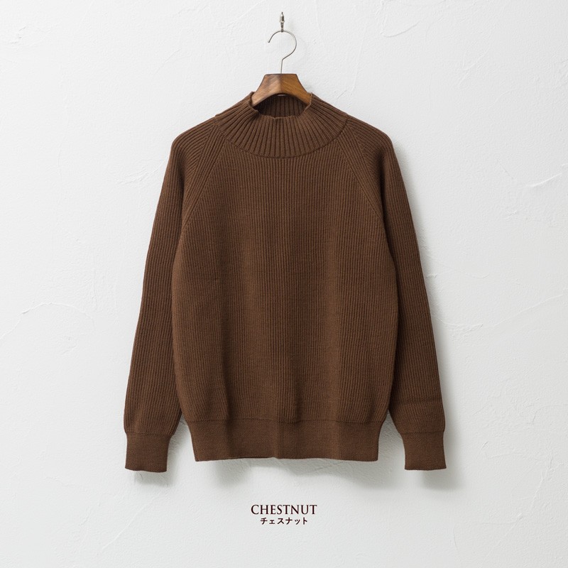 ヴァンソンエミレイユ 畦編み ハイネック セーター 8GG AZE