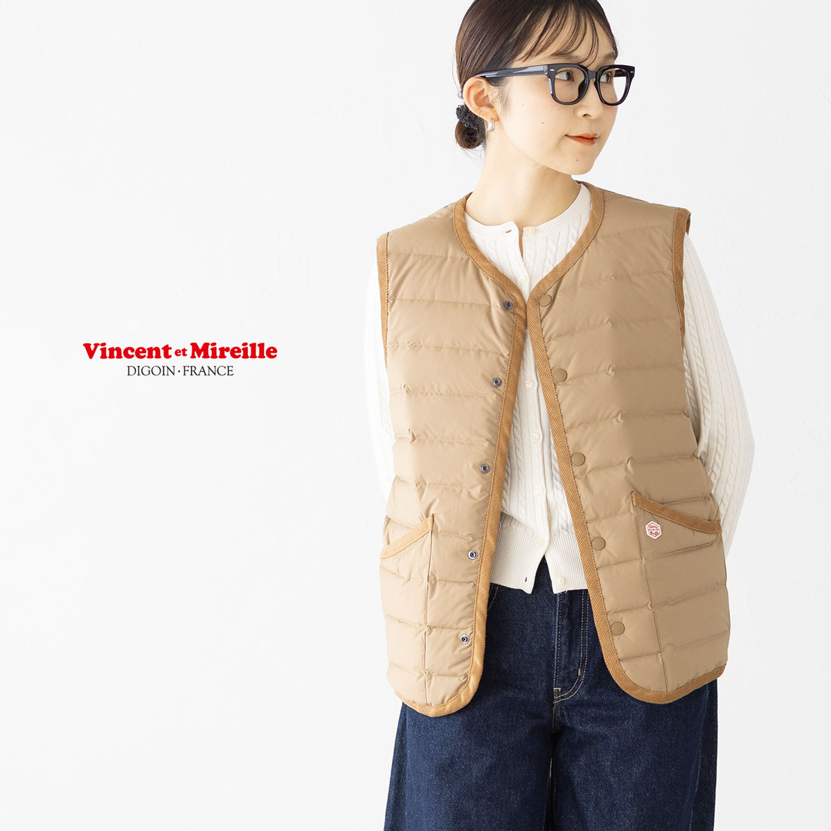VINCENT ET MIREILLE（ヴァンソン エ ミレイユ） ステッチレス ダウン