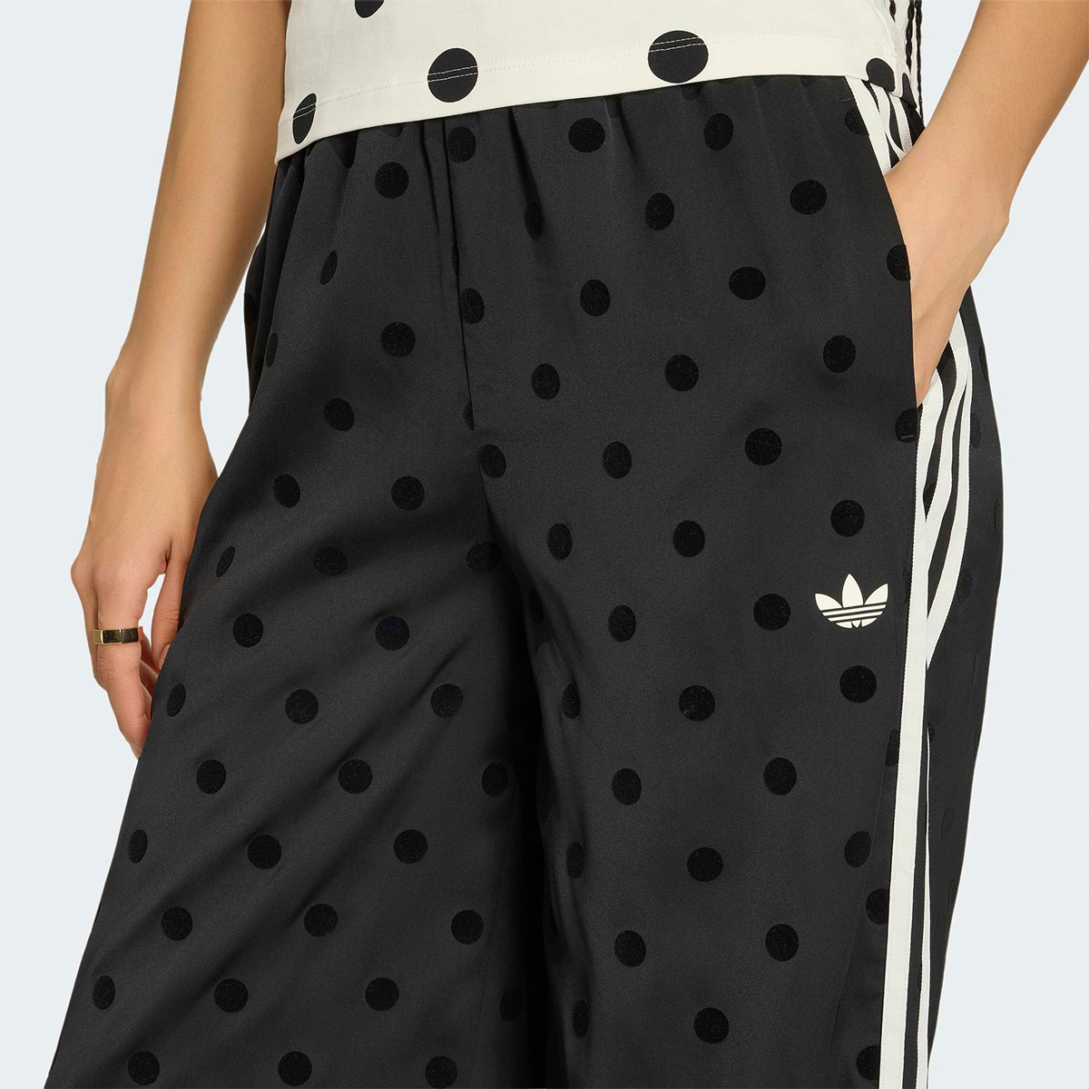 adidas Originals アディダス ジャージ 上下組 サテン ポルカドット