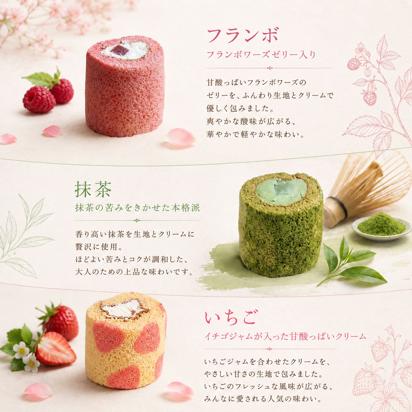 ミニ ロールケーキ