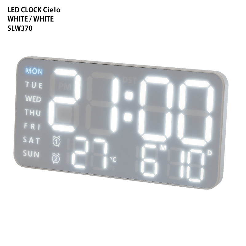 スロウワー 電波時計 LEDクロック アスカリ ウッド 置き掛け兼 SLW017 Amazon.co.jp: スロウワー 電波時計 LEDクロック アスカリ