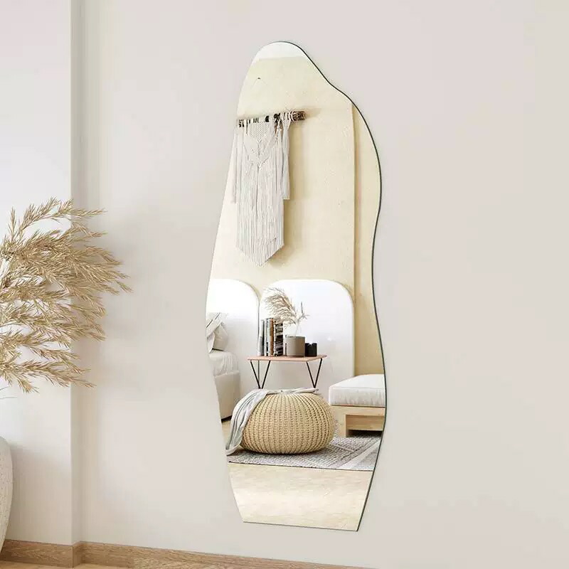 送料無料】壁掛けミラー 壁に貼れる ウォールミラー ミラー 鏡 壁掛け