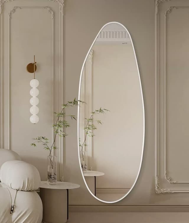 3colors/4size/アルミフレームニュアンスカーブミラー ゴールド