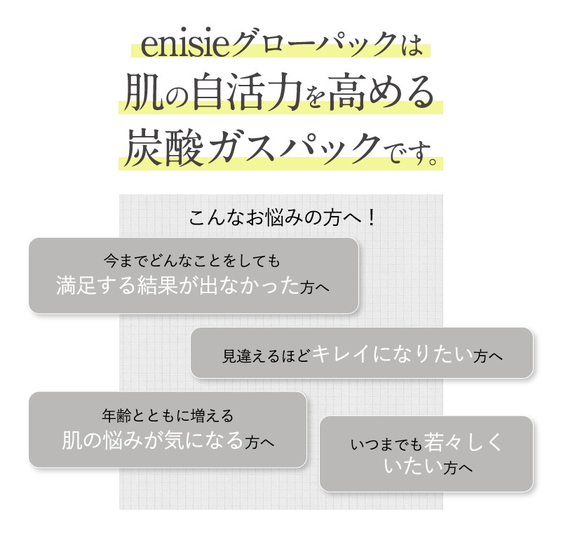 エニシー グローパック 10回分 2個セット 送料無料 炭酸ガスパック