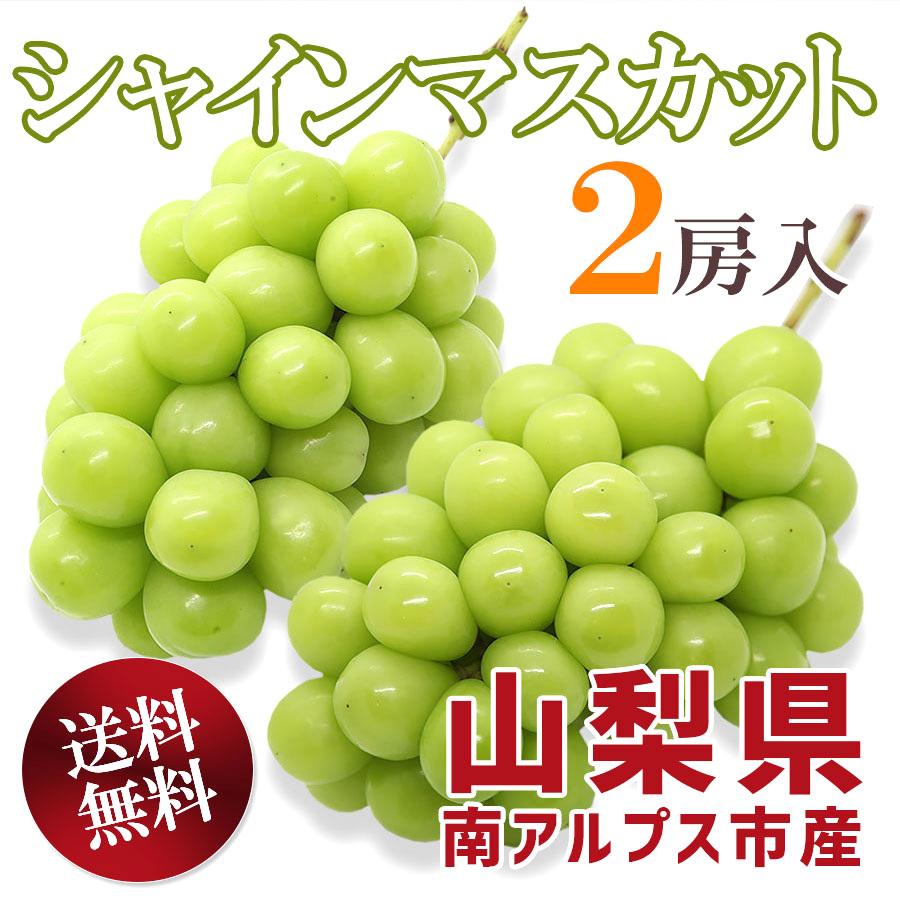 山梨県南アルプス市産　シャインマスカット