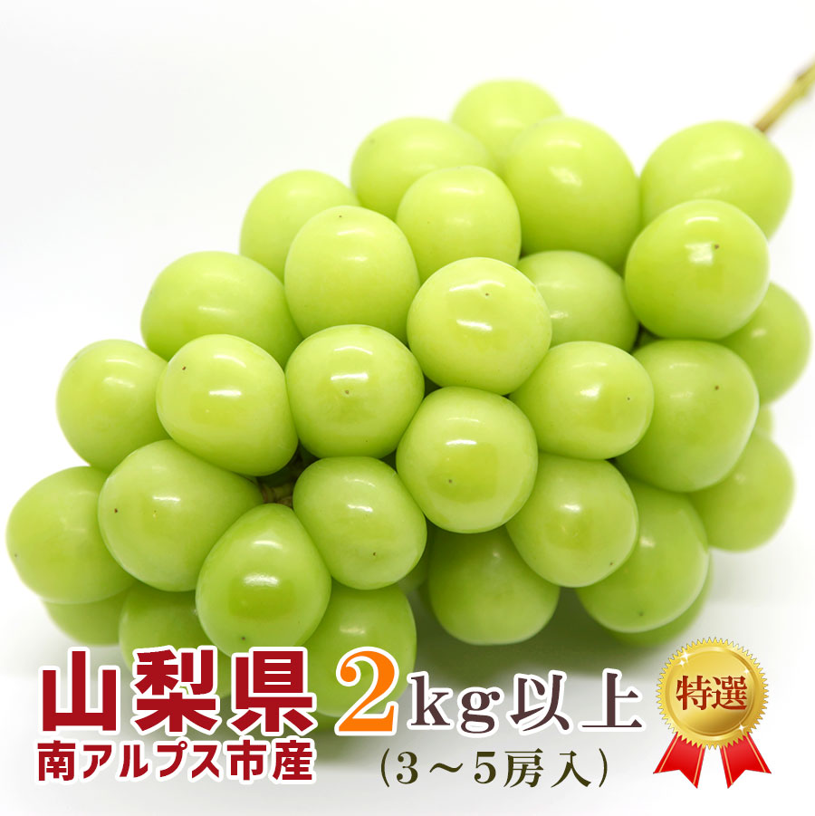 山梨県南アルプス市産　シャインマスカット