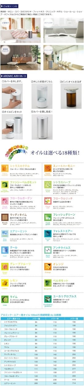 【新品・未使用】AROMASTAR アロミック・エアークール シルバー アロミックスタイル AROMASTAR(アロマスター)気化式アロマ