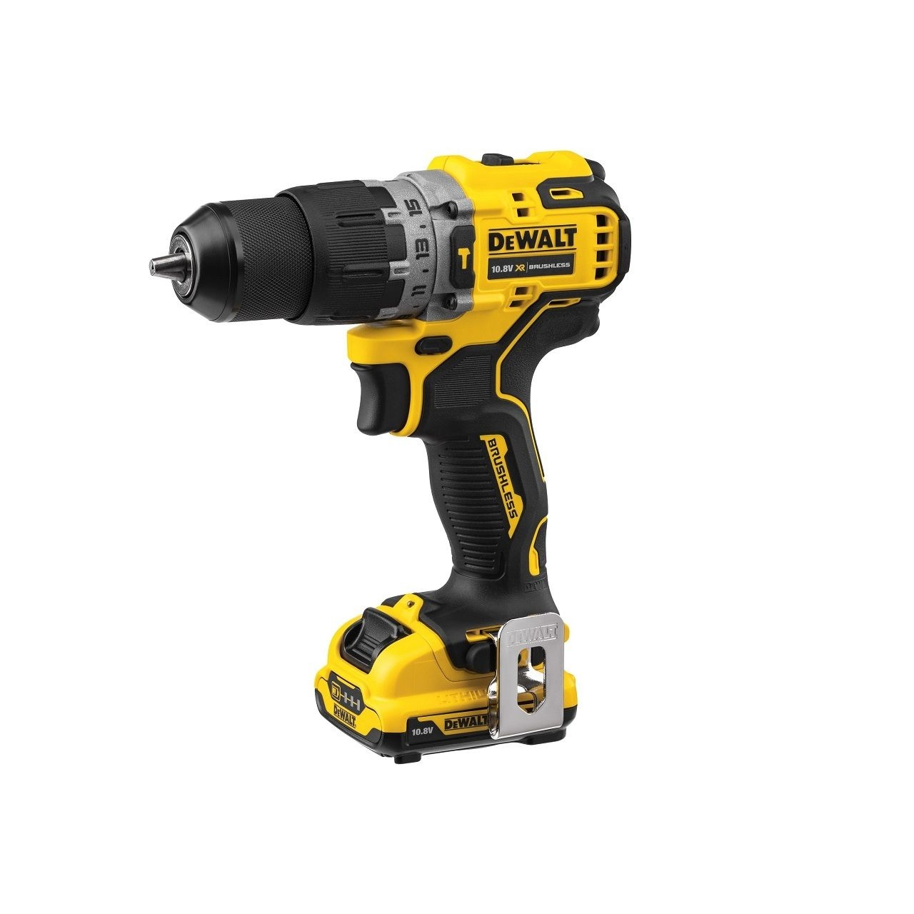 [正規品]デウォルト(DEWALT) 10.8V XR ブラシレス 振動ドリルドライバー 2.0Ah バッテリー2個付 DCD706D2-JP 充電式 電池パックx２ 電動工具 DIY DCD706D2|| | DEWALT | 01