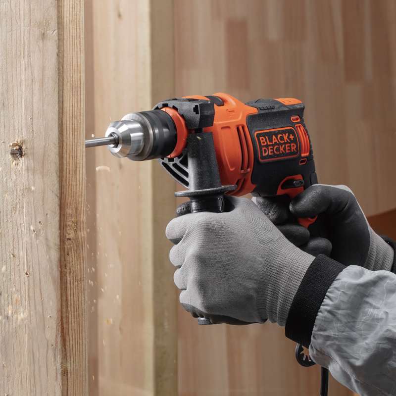 ブラック・アンド・デッカー(BLACK+DECKER) 550W 13mm 振動ドリル [コード式] BEH550 正規品 4536178055505 ブラックアンドデッカー 電動工具 DIY BEH550|||| | ブラック＆デッカー | 03