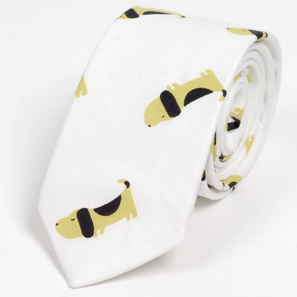 ネクタイ スリム ナロータイ かわいい 動物 プリント コットン メンズ レディース マットな質感 パステルカラー ひよこ、いぬ、ねこ、たぬき、子犬 イラスト |  | 05