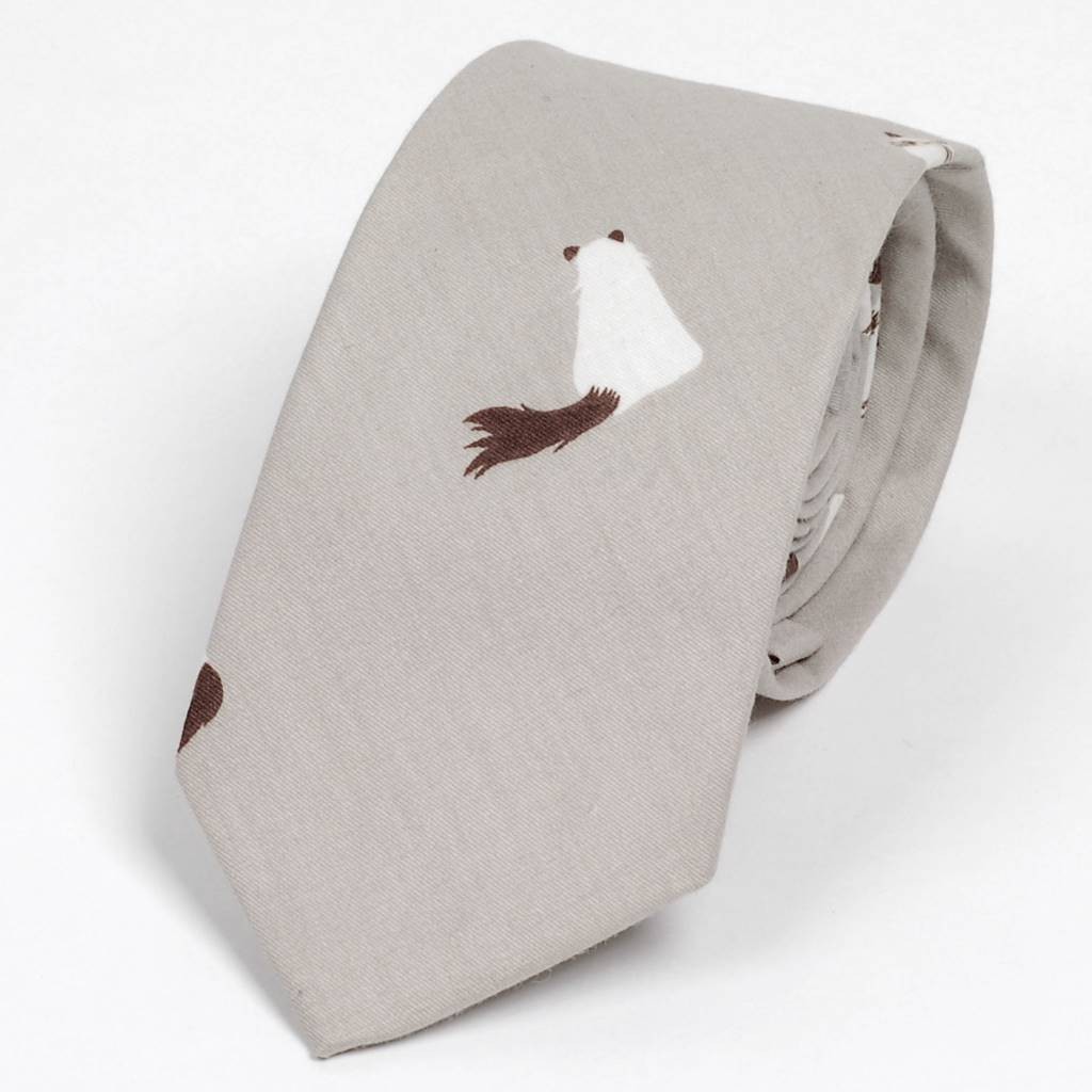 ネクタイ スリム ナロータイ かわいい 動物 プリント コットン メンズ レディース マットな質感 パステルカラー ひよこ、いぬ、ねこ、たぬき、子犬 イラスト |  | 09