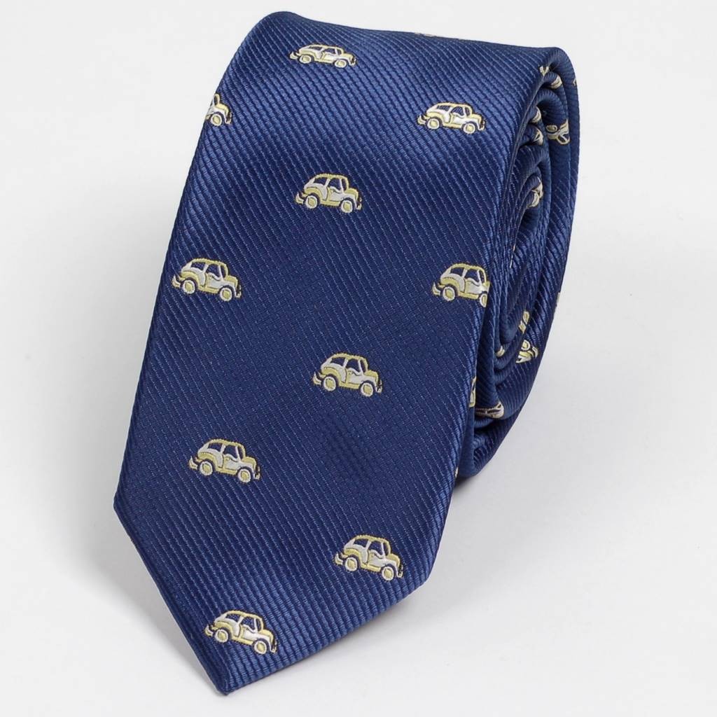 ネクタイ スリム ナロータイ 車 自転車 乗り物 パターン デザイン 黒、ネイビー レッドワイン系の 4柄　大剣幅6cm |  | 02