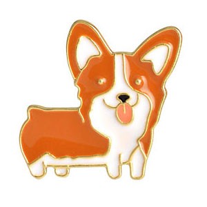 ピンバッジ ピンブローチ メンズ レディース アクセサリー ラペルピン 子犬 ドッグ イヌ イラスト バッジ 8種 |  | 05