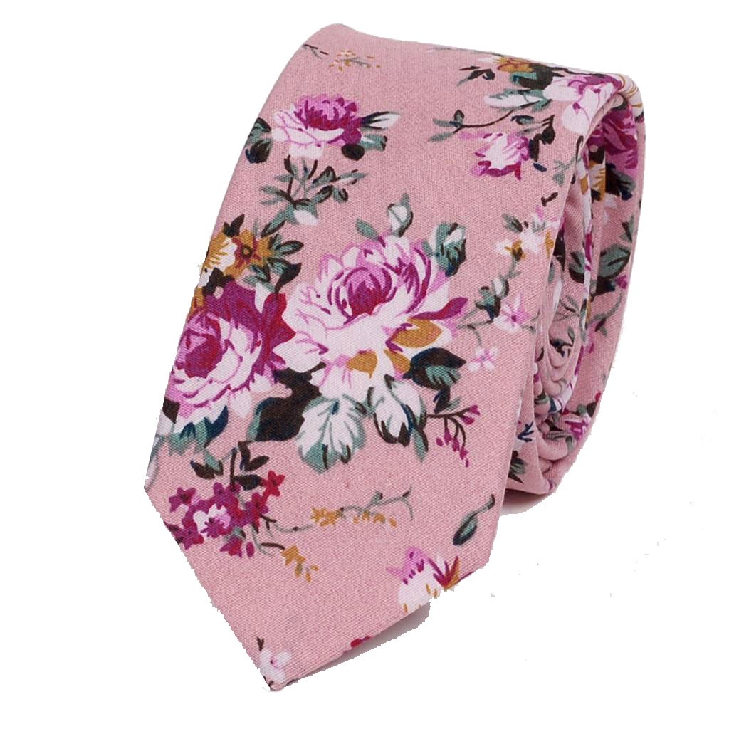 ナロータイ 花柄 ネクタイ スリム メンズ レディース スキニー フローラル コットンタイ 綿素材 マットな質感 15種 花見 バラ ローズ 大剣幅6cm |  | 05