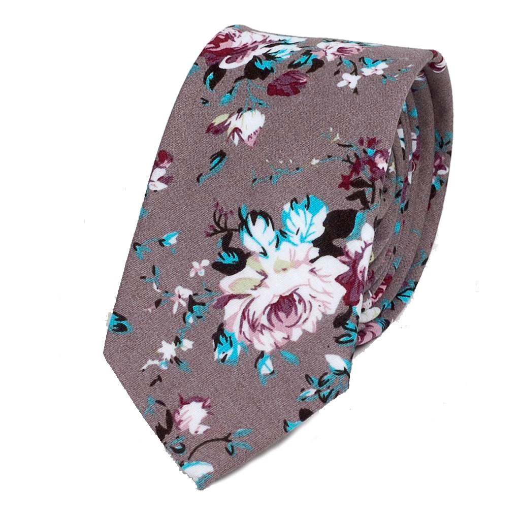 ナロータイ 花柄 ネクタイ スリム メンズ レディース スキニー フローラル コットンタイ 綿素材 マットな質感 15種 花見 バラ ローズ 大剣幅6cm |  | 10